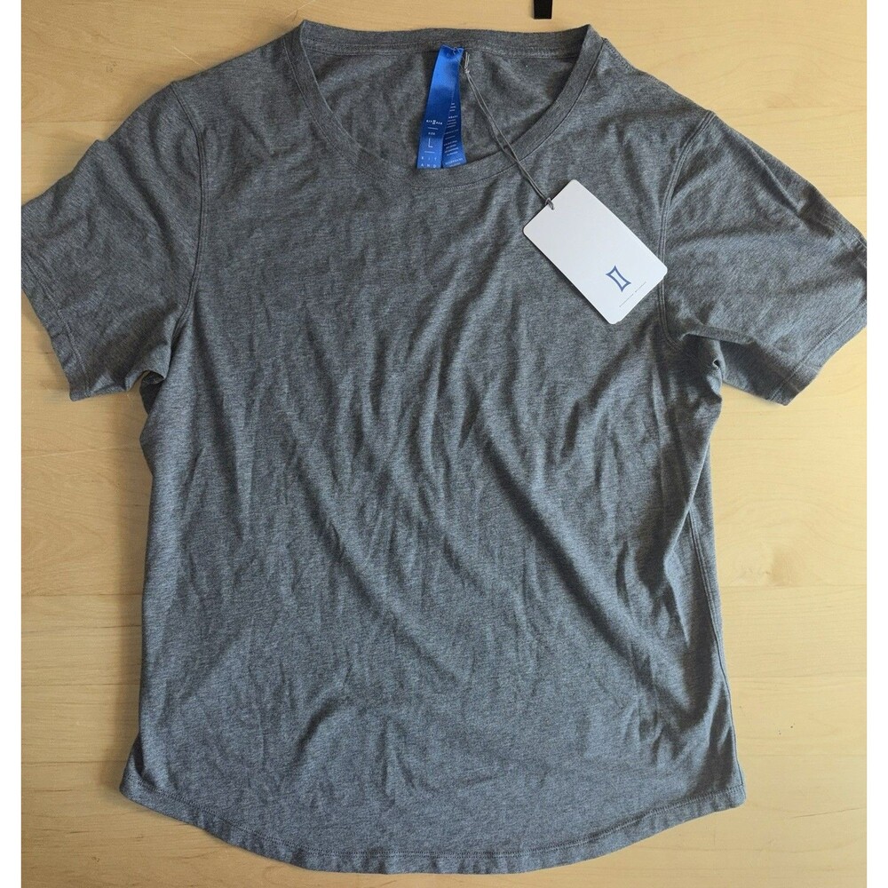 Kit and Ace Men's Robinson Tee Heather Grey Size L Cashmere Cotton Blend NWT